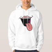 Tongue Out Mens Hoodie (Vorderseite)