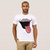 Tongue Out Mens T - Shirt (Vorne ganz)