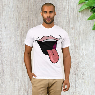 Tongue Out Mens T - Shirt
