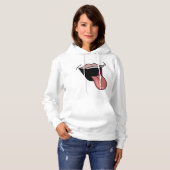 Tongue Out Womens Hoodie (Vorne ganz)