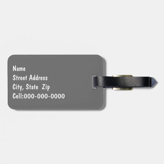 Tongue Teasing Alaskan Malamute Fotografie Gepäckanhänger (Rückseite horizontal)