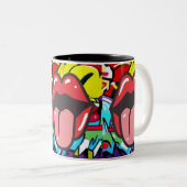 Tongue Twister Zweifarbige Tasse (VorderseiteRechts)