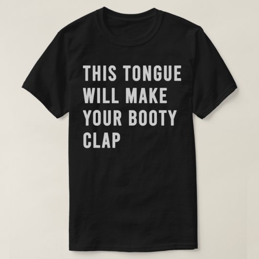 Tongue Workout Butt Worship Funny Flavored autism  T-Shirt (Design vorne)