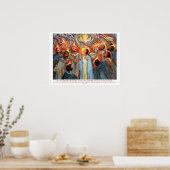 Tongues von Feuerplakaten Poster (Küche)