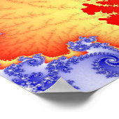 Tongues von Feuerplakaten Poster (Ecke)