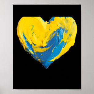 Tonherz Ukraine Blau Und Gelb  Poster