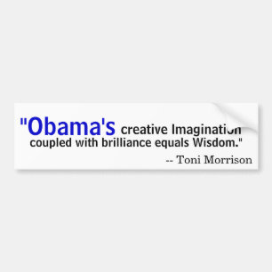 Toni Morrison auf Obama Autoaufkleber