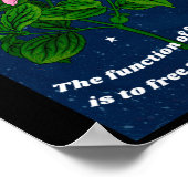 Toni Morrison Die Funktion der Freiheit ist die Fr Poster (Ecke)