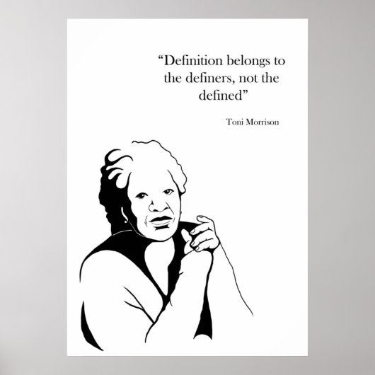 Toni Morrison Poster (Vorne)
