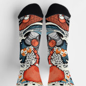 TONI ORIGINAL – Abstrakte Wellensocken Socken (Oben)