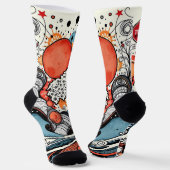 TONI ORIGINAL – Abstrakte Wellensocken Socken (Gewinkelt)