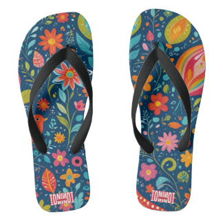 TONI ORIGINAL – Florale künstlerische Sommer Flip  Badesandalen