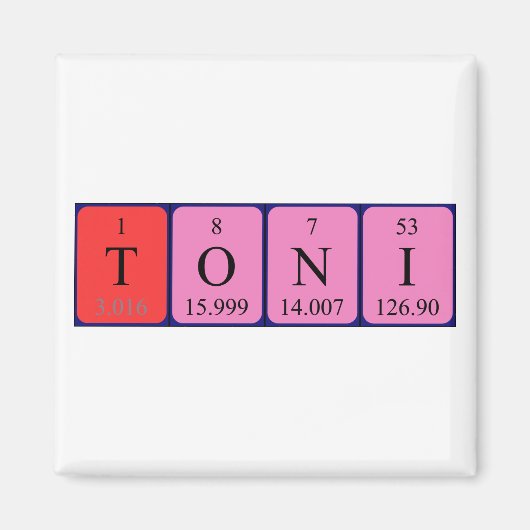 Toni-Periodenmagnet Magnet (Vorne)