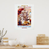 Tonic-Werbung im Haar 1860 Poster (Küche)