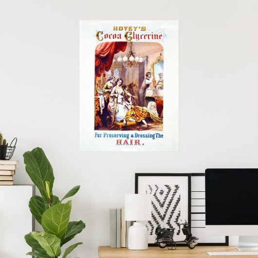 Tonic-Werbung im Haar 1860 Poster (Heimbüro)