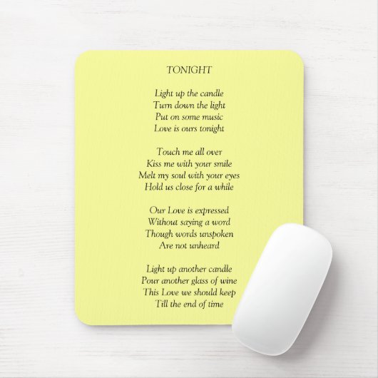 TONIGHT/Love Mousepad (Mit Mouse)