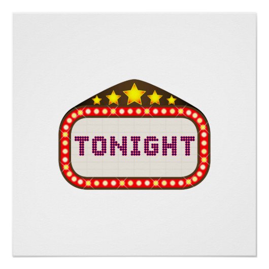 Tonight Movie Theatre Poster (Vorderseite)