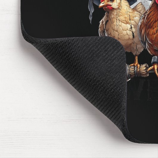 Tonight We Fly, Chicken Witch, Funny Halloween Chi Mousepad (Ecke)