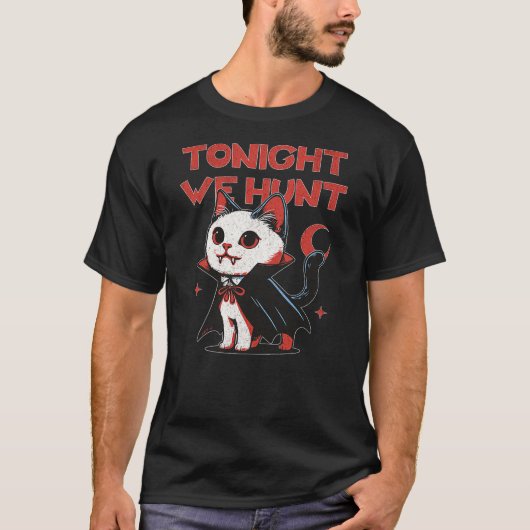 Tonight We Hunt Vampire Cat T-Shirt (Vorderseite)