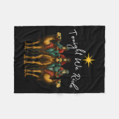 Tonight We Ride Christmas, 3 Wise Men, Christian C Fleecedecke (Vorderseite (Horizontal))