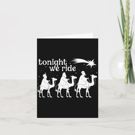 Tonight We Ride Christmas, 3 Wise Men, Christian C Karte (Vorderseite)