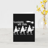 Tonight We Ride Christmas, 3 Wise Men, Christian C Karte (Gelbe Blume)