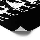 Tonight We Ride Christmas, 3 Wise Men, Christian C Poster (Ecke)