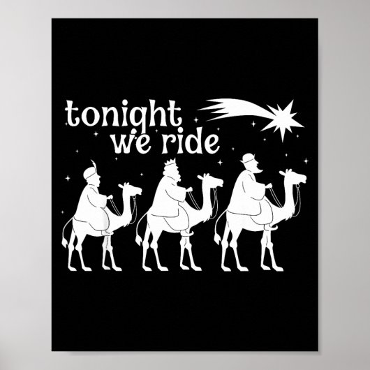 Tonight We Ride Christmas, 3 Wise Men, Christian C Poster (Vorne)