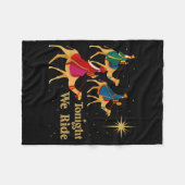 Tonight We Ride Christmas 3 Wise Men Christian Chr Fleecedecke (Vorderseite (Horizontal))