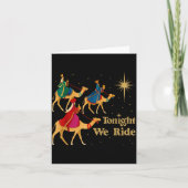 Tonight We Ride Christmas 3 Wise Men Christian Chr Karte (Vorderseite)