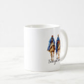 Tonight We Ride Christmas, 3 Wise Men Funny Christ Kaffeetasse (VorderseiteRechts)