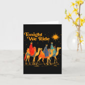 Tonight We Ride Three Wise Christmas Nativity Chri Karte (Gelbe Blume)