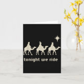 Tonight We Ride Three Wise Men Christmas Christian Karte (Gelbe Blume)