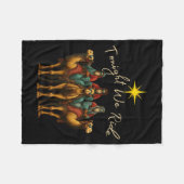 Tonight We Ride Three Wise Men Christmas Nativity  Fleecedecke (Vorderseite (Horizontal))