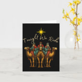 Tonight We Ride Three Wise Men Christmas Nativity  Karte (Gelbe Blume)