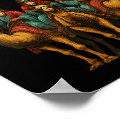 Tonight We Ride Three Wise Men Christmas Nativity Poster (Ecke)