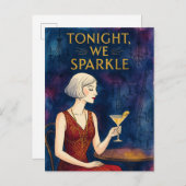 Tonight We Sparkle Postkarte (Vorne/Hinten)