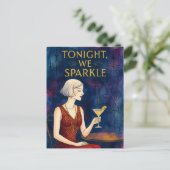 Tonight We Sparkle Postkarte (Stehend Vorderseite)