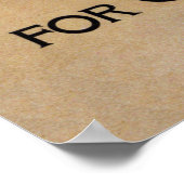 TONIK-PATENTMEDIZIN ROCK UND RYE 1888 POSTER (Ecke)