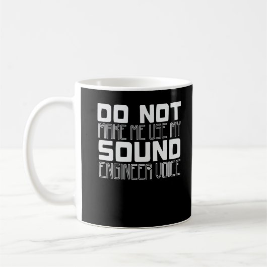 Toningenieur Voice Joke Audio Techniker Kaffeetasse (Links)