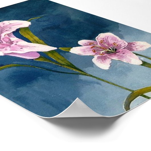 Toni's Stargazer-Lilien Poster (Ecke)