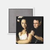 Tonjia Atomic und Joe Sherlock Magnet (Vorderseite/Rückseite)