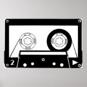 Tonkassette oder Nerd Art Poster (Vorne)