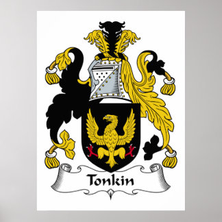 Tonkin-Familienwappen Poster