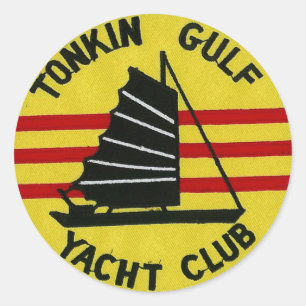 Tonkin Golf-Yachtclub-Aufkleber Runder Aufkleber