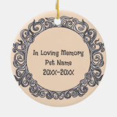 Tonkinese Cat Loving Memory Ornament (Hinten)