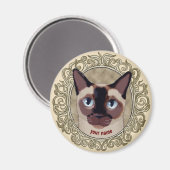 Tonkinese Cat-Magnet Magnet (Vorderseite/Rückseite)