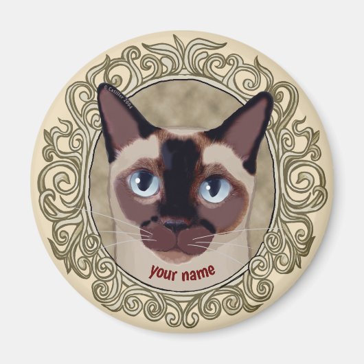 Tonkinese Cat-Magnet Magnet (Vorne)