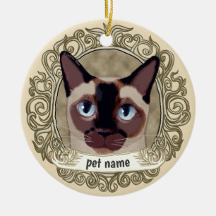Tonkinese-Katze - Gedenk-Schmuck Keramik Ornament