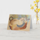 Tonkinese wertvoll u. Romeo Karte (Gelbe Blume)